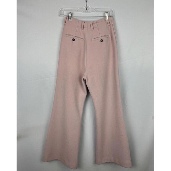 MM6 Maison Margiela Flared Suit Trousers Wool Pink Size 38 IT  26x29 - Picture 2 of 6